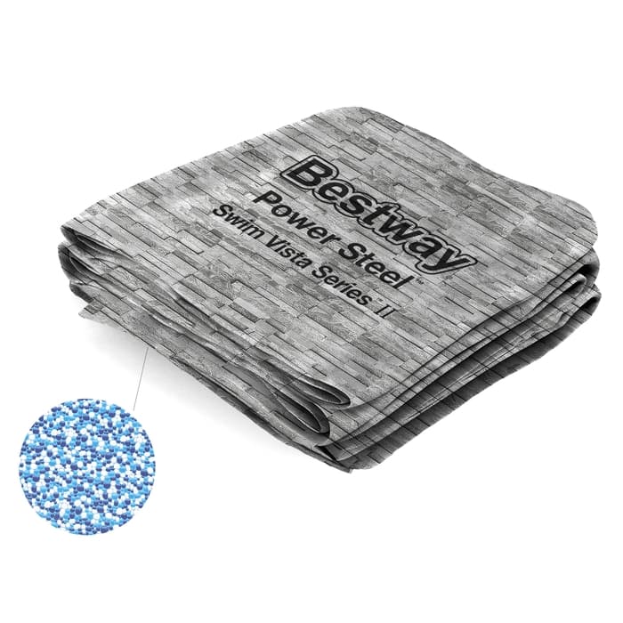 Liner di ricambio per piscina Power Steel Swim Vista da 427x250x100 cm effetto pietra