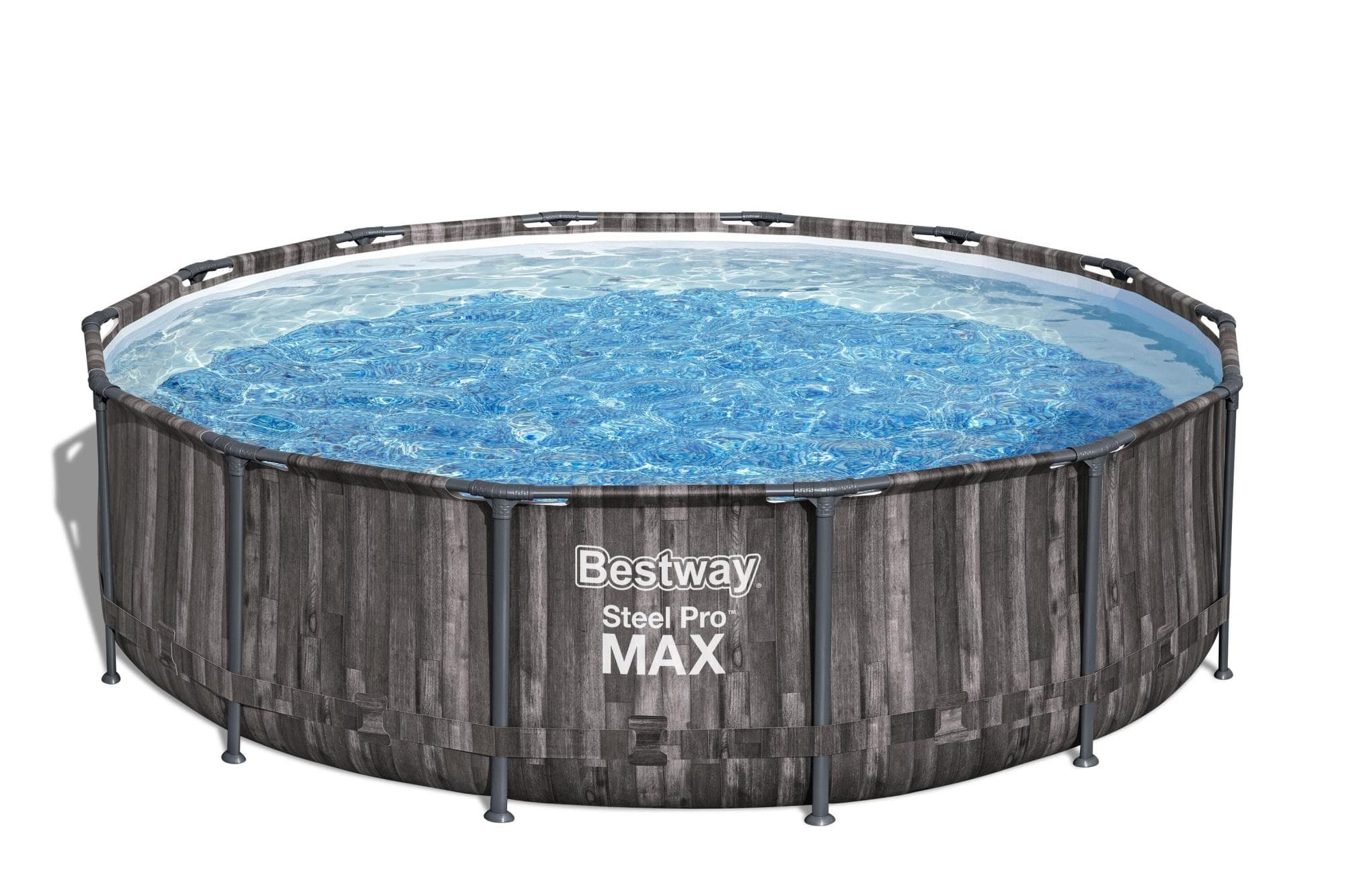 Piscina solo struttura effetto legno scuro - 427x107 cm