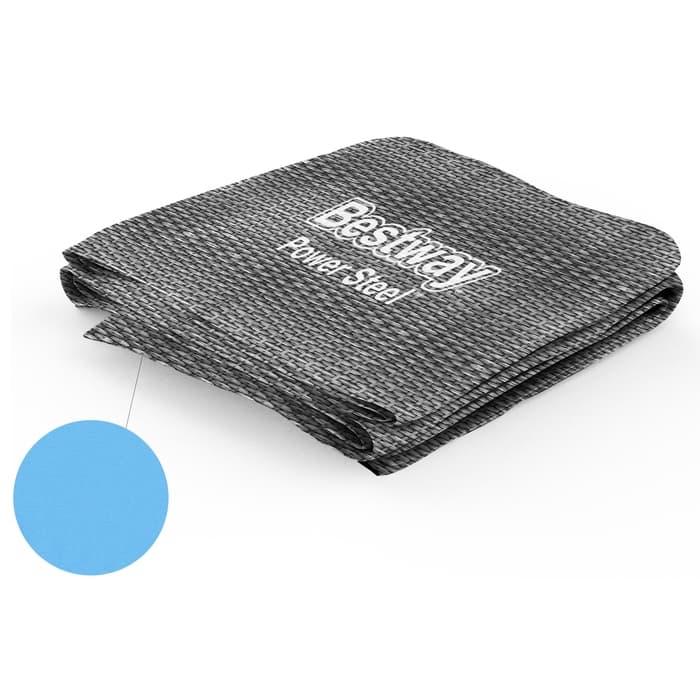 Liner di ricambio per piscina Power Steel rettangolare da 549x274x122 cm rattan grigio