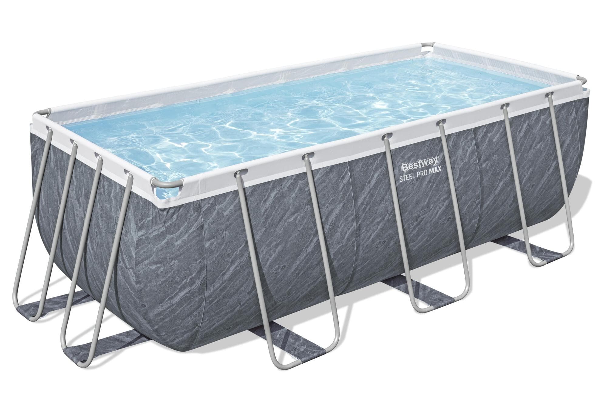 Piscina solo struttura - 412x201x122 cm effetto marmo - Telemagno Piscina solo struttura - 412x201x122 cm effetto marmo