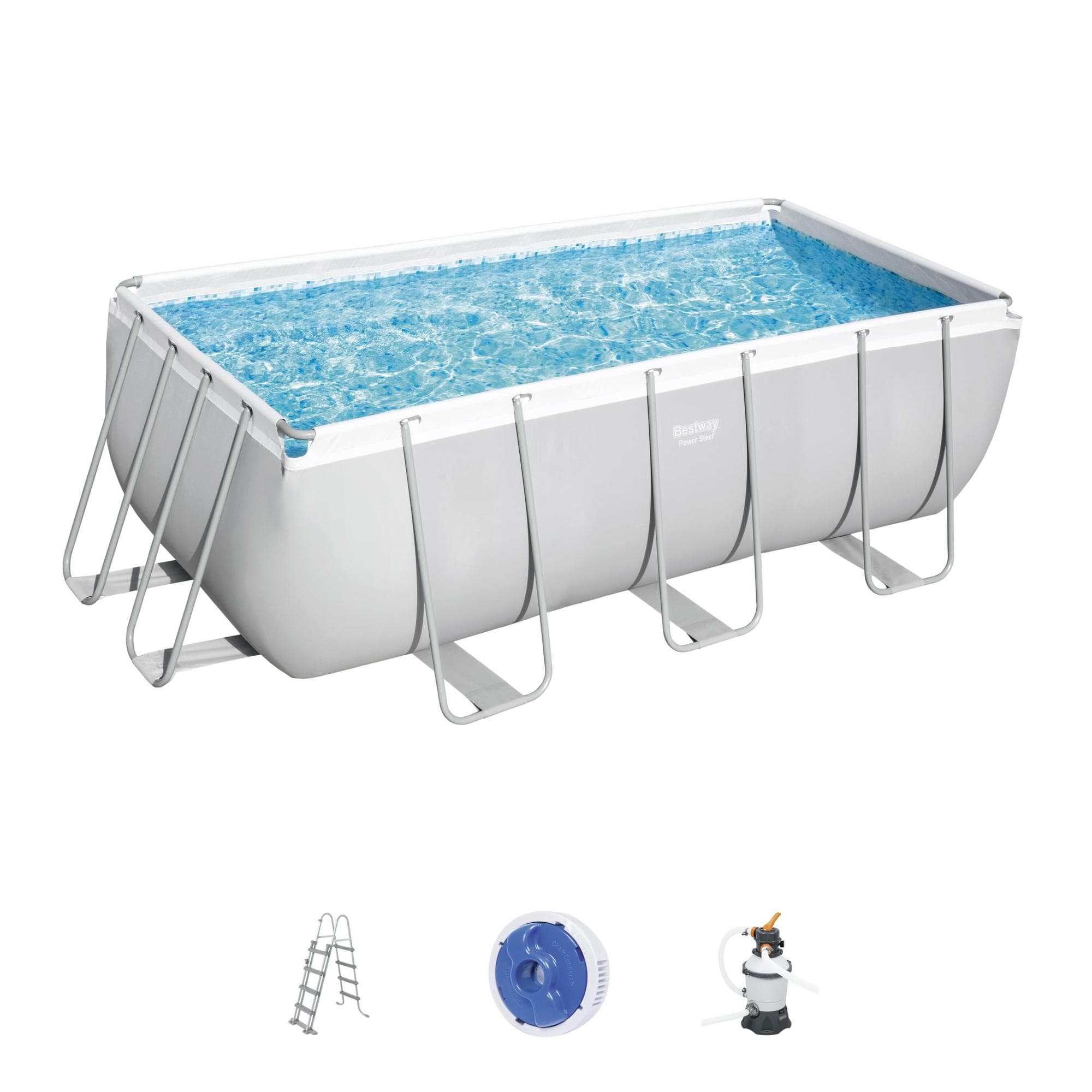 Set piscina da 412x201x122 girigo chiaro