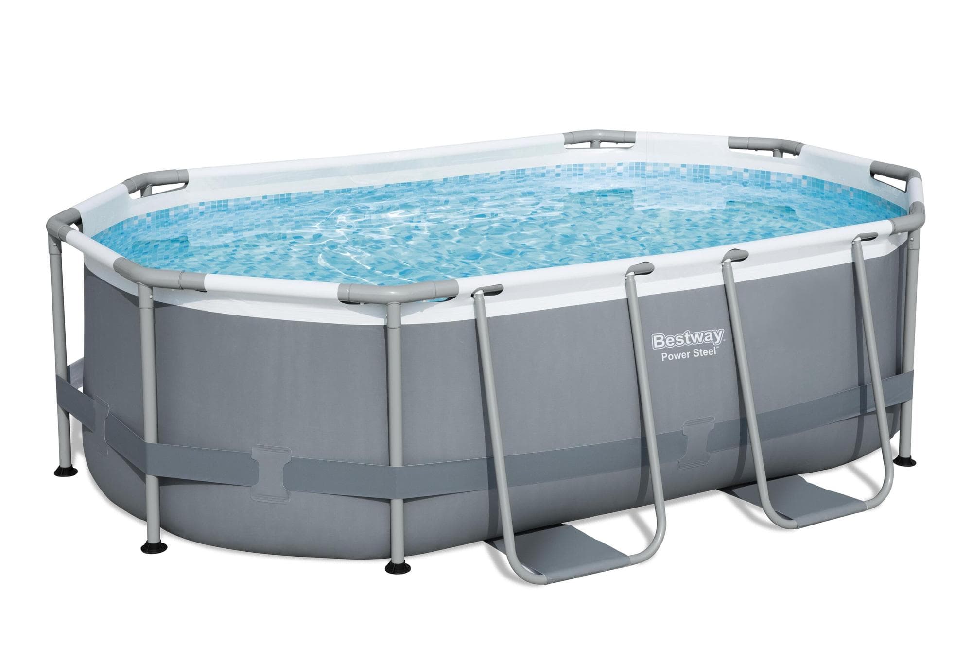 Piscina grigio scuro da 305x200x84 cm