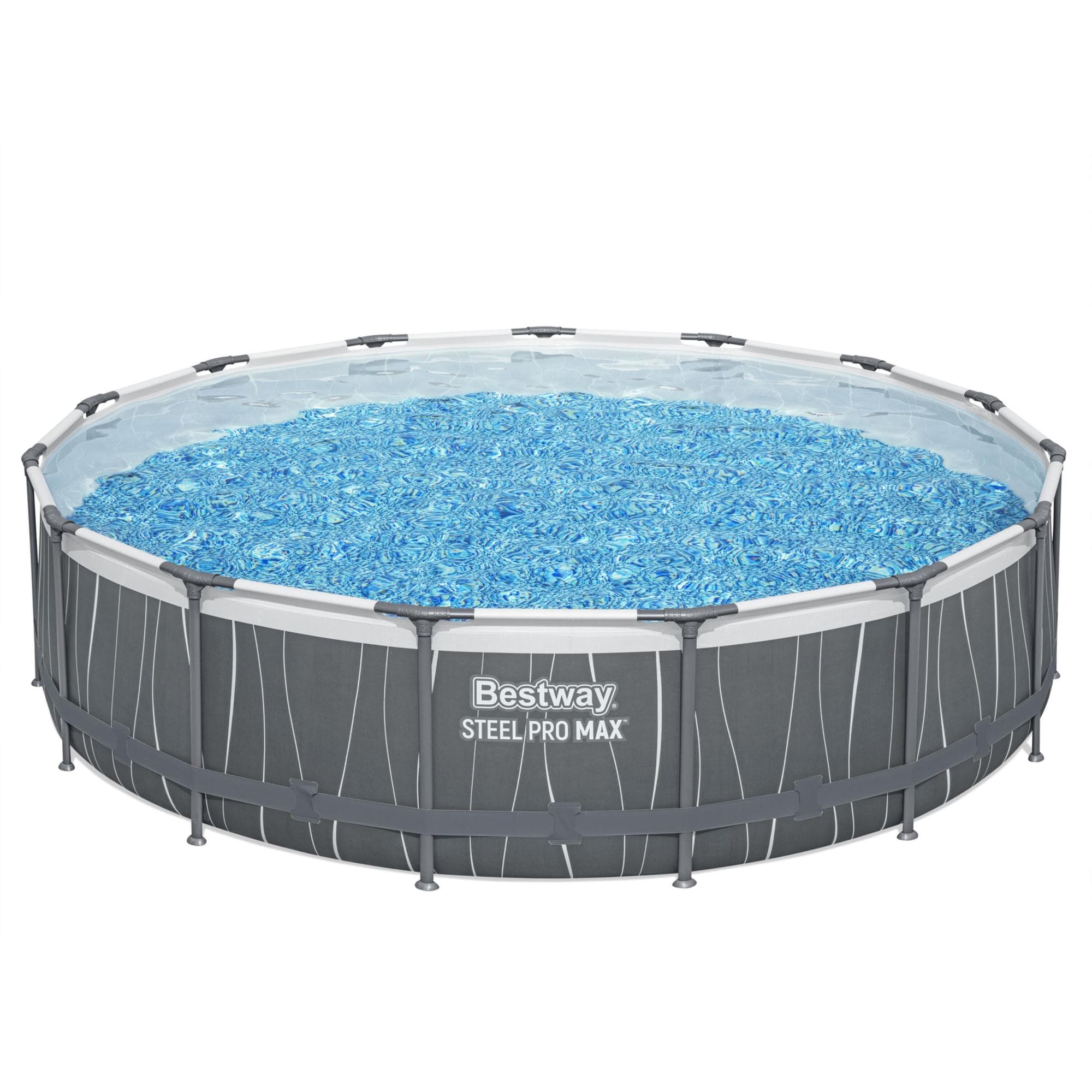 Piscina solo struttura grigio scuro - 457x107 cm - Telemagno Piscina solo struttura grigio scuro - 457x107 cm