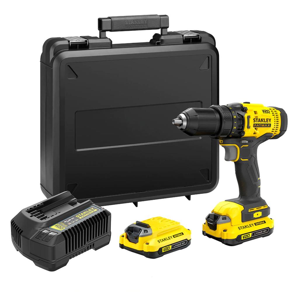 Trapano Avvitatore a batteria 18V LI-Ion SFMCD700C2K-QW V20 FATMAX® STANLEY®