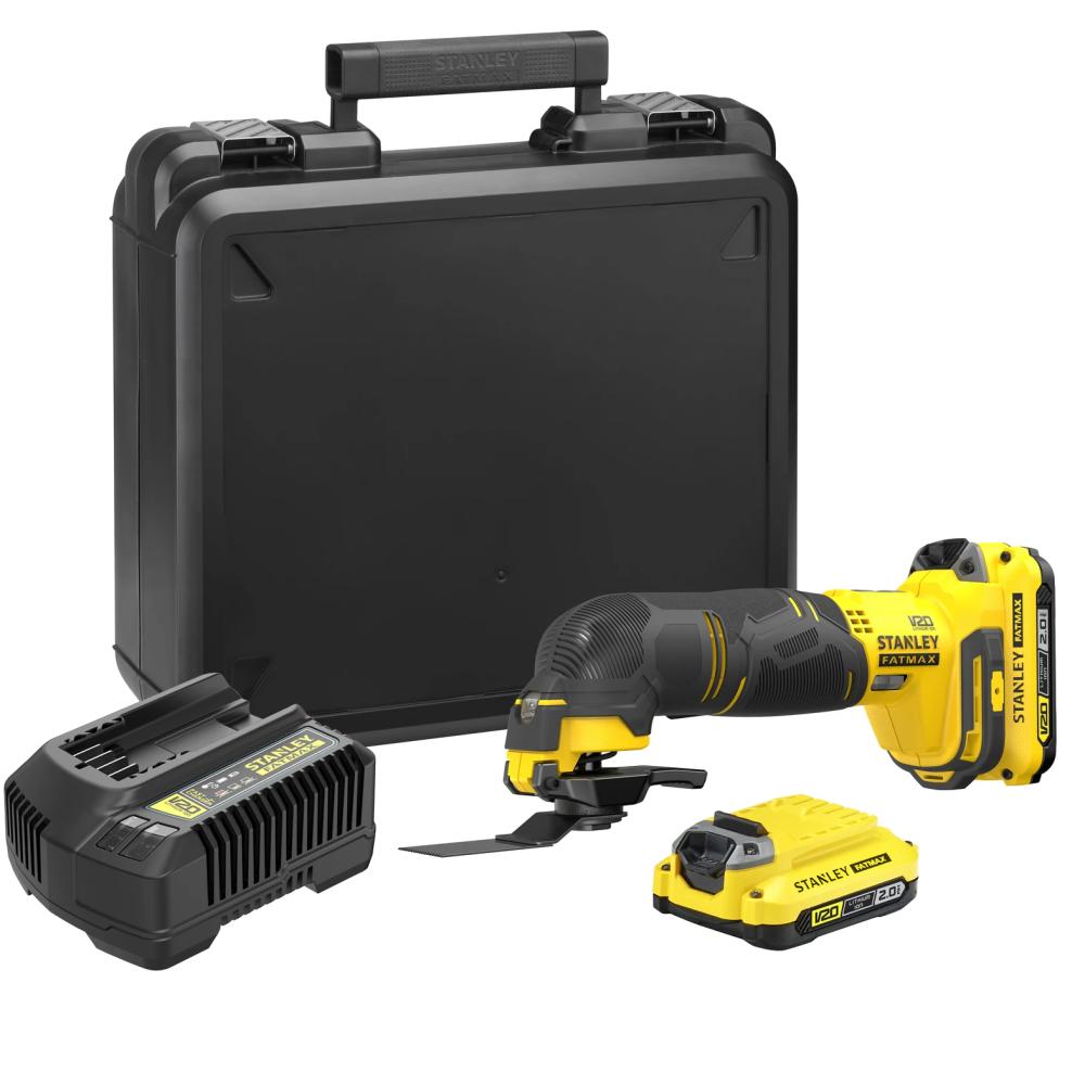 Utensile multifunzione oscillante V20 18V LI-Ion con 2 batterie 2.0 Ah SFMCE500D2K-QW FATMAX® STANLEY®