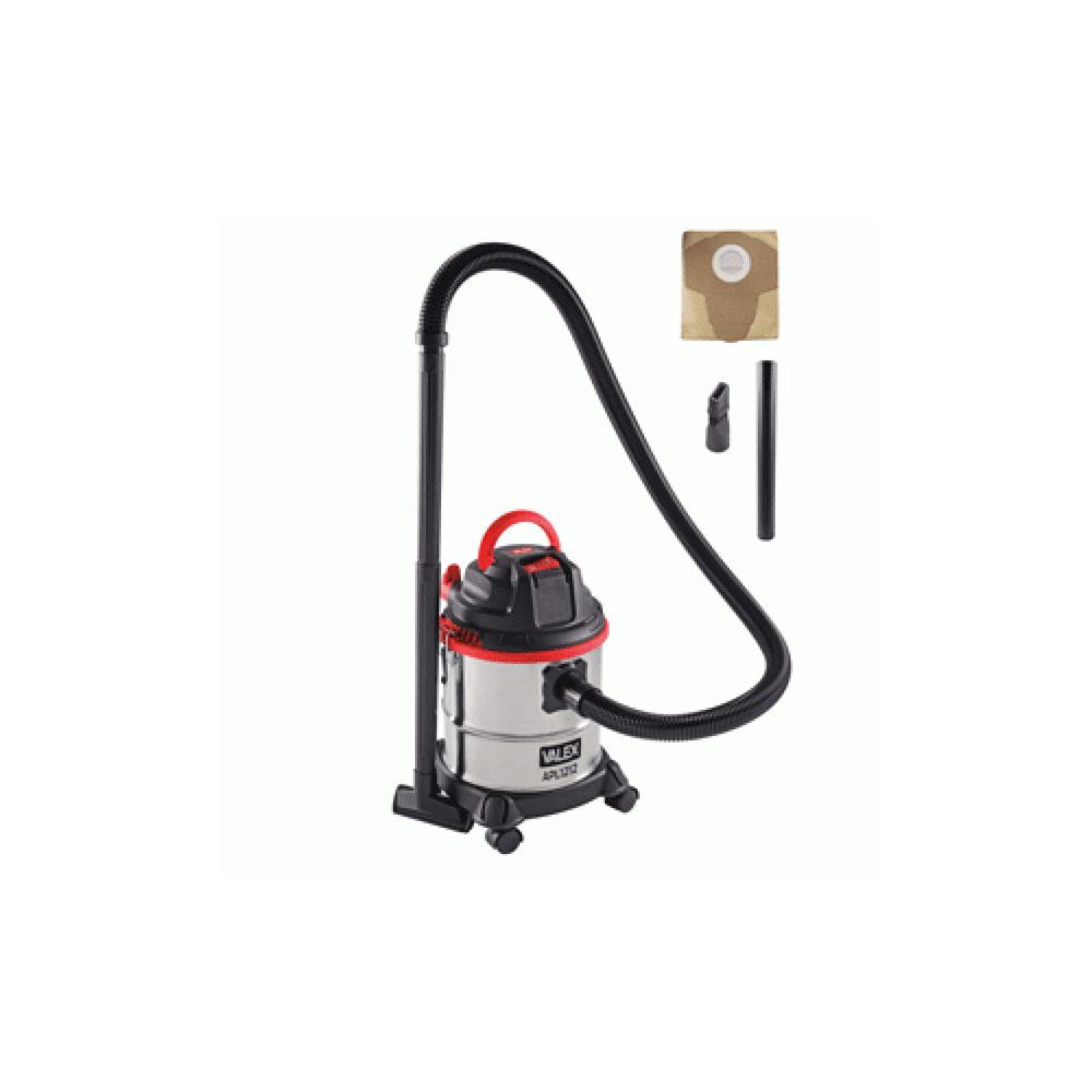 Bidone aspiratutto polvere liquidi 12 litri 1200 Watt APL1212 INOX 1350123 VALEX