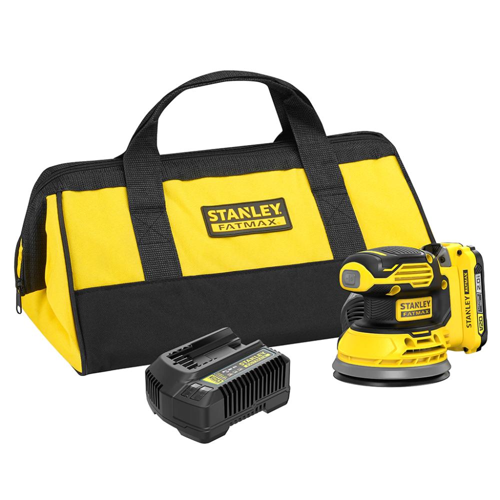 Levigatrice rotorbitale a batteria V20 18V con 1 batteria 2.0 Ah LI-Ion e borsa SFMCW220D1S-QW V20 FATMAX® STANLEY®