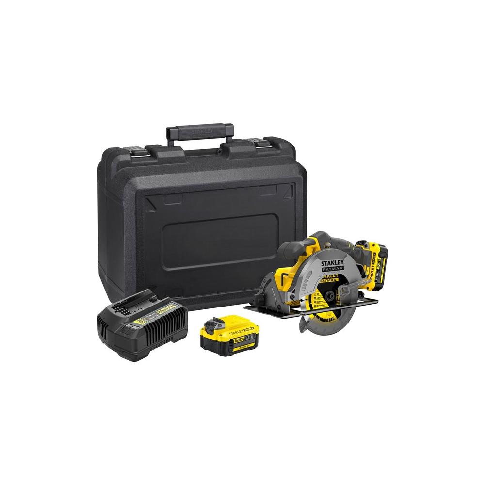 Sega circolare a batteria 18V con 2 batterie 4.0 Ah LI-Ion V20 SFMCS500M2K-QW FATMAX® STANLEY®