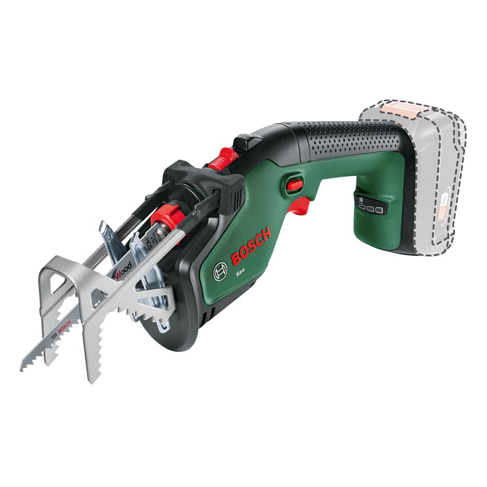 Sega da giardino a batteria Li-ion KEO 18V senza batterie 0600861A01 Bosch